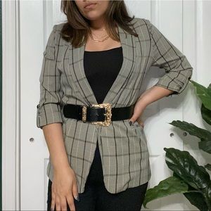 light striped blazer